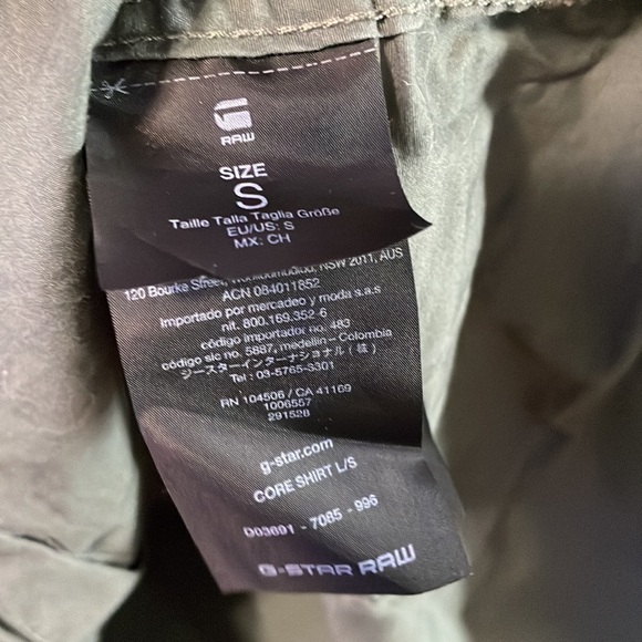 G-star Raw Button Up Shirt in Dark Military Green - Picture 10 of 13